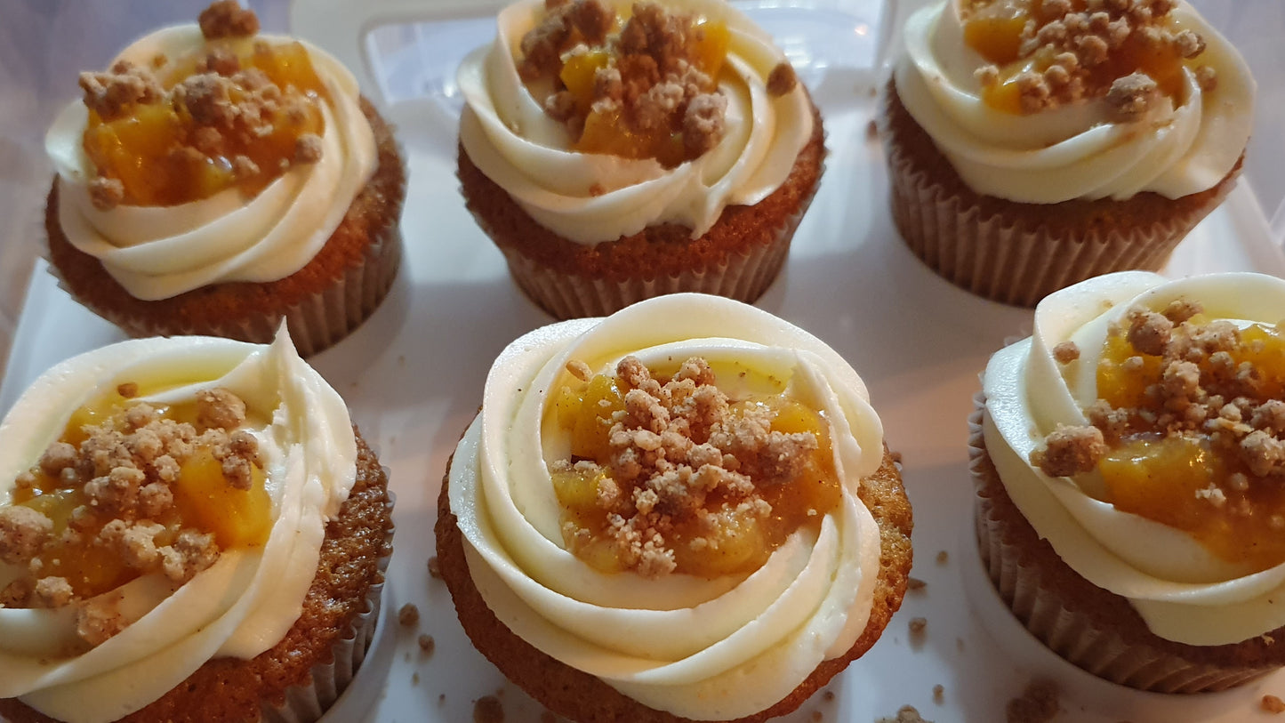 Peach Pie Cupcakes